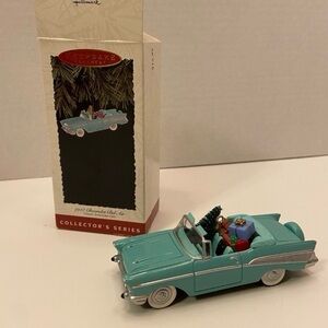 Hallmark Aqua 1957 Chevrolet Bel Air Ornament Classic American Car